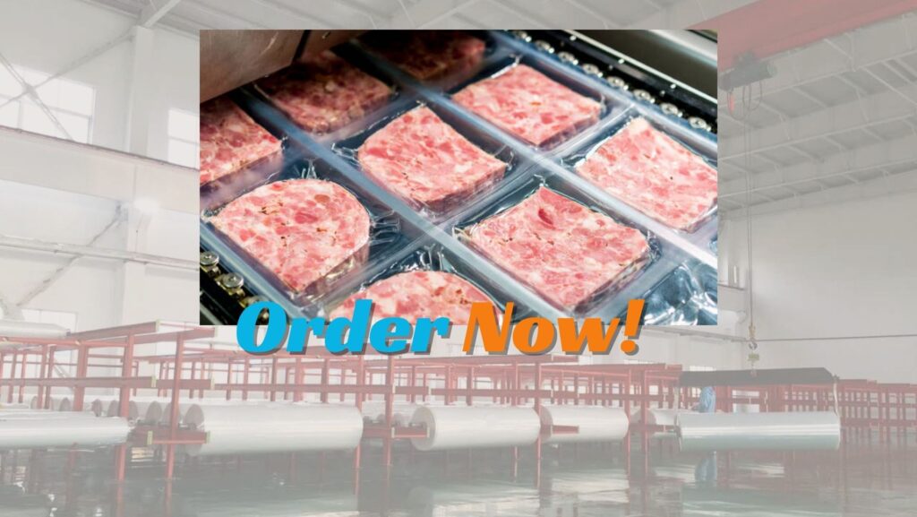 Food vacuum bagging film